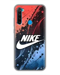 Чехол для Xiaomi Redmi Note 8 с картинкой «Градиентный принт Найк»