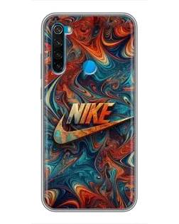 Чехол для Xiaomi Redmi Note 8 с картинкой «Nike в абстракции»