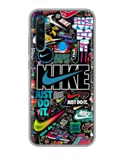 Чехол для Xiaomi Redmi Note 8 с картинкой «Яркий коллаж Nike» Чехол для Xiaomi Redmi Note 8 с картинкой «Яркий коллаж Nike»