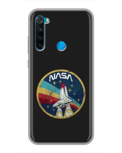 Чехол для Xiaomi Redmi Note 8 с картинкой «NASA — эмблема миссии»