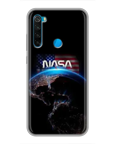 Чехол для Xiaomi Redmi Note 8 с картинкой «Земля из космоса NASA»