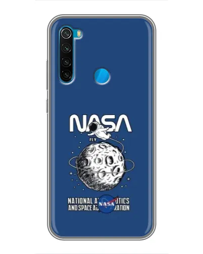 Чехол для Xiaomi Redmi Note 8 с картинкой «NASA — лунная миссия»