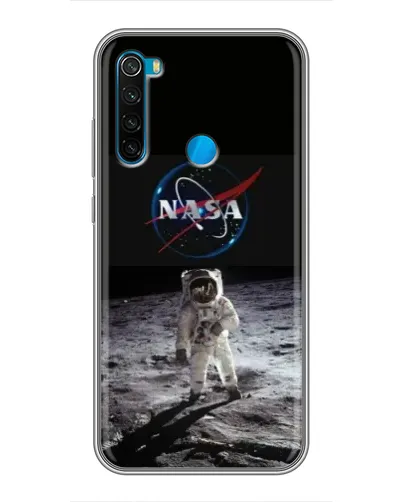 Чехол для Xiaomi Redmi Note 8 с картинкой «Астронавт на Луне»