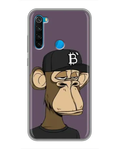 Чохол для Xiaomi Redmi Note 8 з картинкою «Bored Ape в кепці»