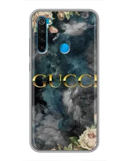 Чехол для Xiaomi Redmi Note 8 с картинкой «Абстрактные цветы Gucci» Чехол для Xiaomi Redmi Note 8 с картинкой «Абстрактные цветы Gucci»
