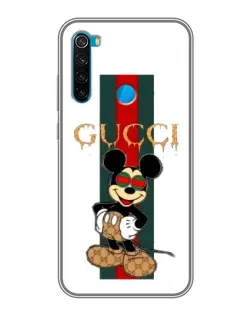 Чехол для Xiaomi Redmi Note 8 с картинкой «Микки Маус Gucci — полосы» Чехол для Xiaomi Redmi Note 8 с картинкой «Микки Маус Gucci — полосы»