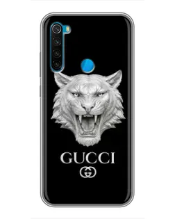Чехол для Xiaomi Redmi Note 8 с картинкой «Gucci — серебряный лев» Чехол для Xiaomi Redmi Note 8 с картинкой «Gucci — серебряный лев»