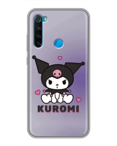 Чехол для Xiaomi Redmi Note 8 с картинкой «Kuromi — фиолетовый арт»
