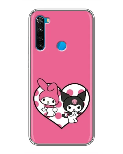 Чехол для Xiaomi Redmi Note 8 с картинкой «Kuromi и My Melody»