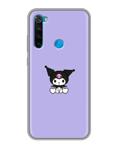 Чехол для Xiaomi Redmi Note 8 с картинкой «Kuromi — фиолетовый минимализм»