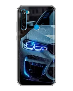 Чохол для Xiaomi Redmi Note 8 з картинкою «Погляд BMW з синіми фарами» Чохол для Xiaomi Redmi Note 8 з картинкою «Погляд BMW з синіми фарами»