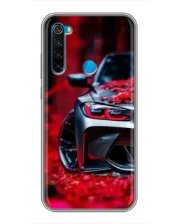Чохол для Xiaomi Redmi Note 8 з картинкою «Спортивна BMW та квіти» Чохол для Xiaomi Redmi Note 8 з картинкою «Спортивна BMW та квіти»