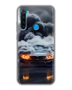 Чохол для Xiaomi Redmi Note 8 з картинкою «BMW у диму» Чохол для Xiaomi Redmi Note 8 з картинкою «BMW у диму»