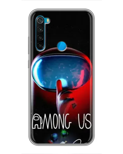 Чохол для Xiaomi Redmi Note 8 з картинкою «Червоний імпостер — макро» Чохол для Xiaomi Redmi Note 8 з картинкою «Червоний імпостер — макро»