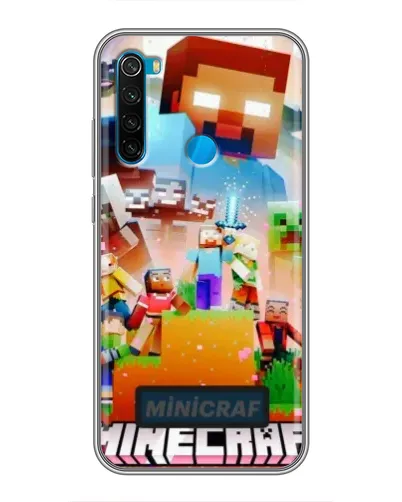 Чохол для Xiaomi Redmi Note 8 з картинкою «Minecraft герої гри» Чохол для Xiaomi Redmi Note 8 з картинкою «Minecraft герої гри»
