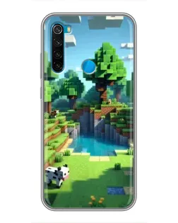 Чохол для Xiaomi Redmi Note 8 з картинкою «Minecraft літній день»
