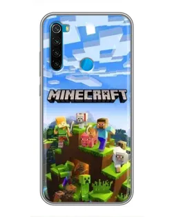 Чохол для Xiaomi Redmi Note 8 з картинкою «Minecraft класичний світ»