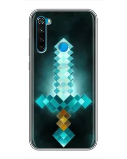 Чохол для Xiaomi Redmi Note 8 з картинкою «Алмазний меч неон»