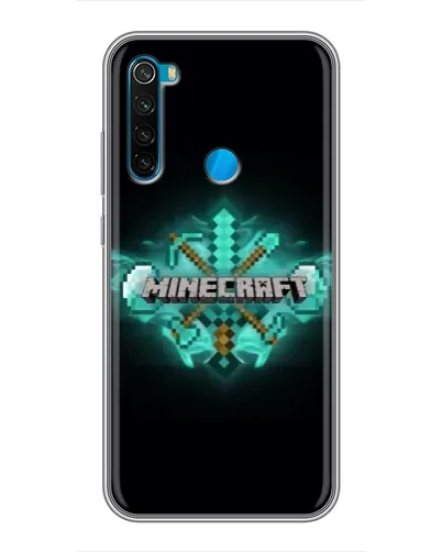 Чохол для Xiaomi Redmi Note 8 з картинкою «Minecraft Diamond лого» Чохол для Xiaomi Redmi Note 8 з картинкою «Minecraft Diamond лого»
