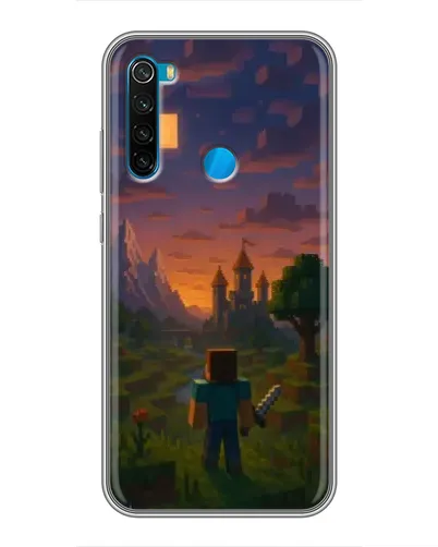 Чохол для Xiaomi Redmi Note 8 з картинкою «Стів біля вежі» Чохол для Xiaomi Redmi Note 8 з картинкою «Стів біля вежі»