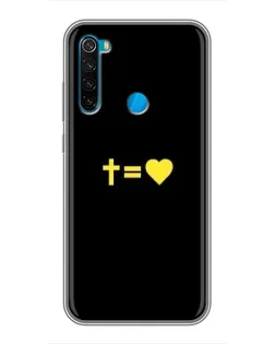 Чохол для Xiaomi Redmi Note 8 з картинкою «Серце та Хрест»