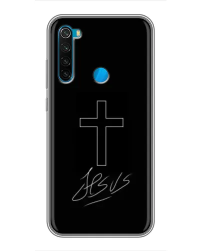Чехол для Xiaomi Redmi Note 8 с картинкой «Графический крест Jesus» Чехол для Xiaomi Redmi Note 8 с картинкой «Графический крест Jesus»
