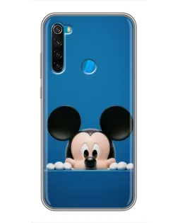 Чехол для Xiaomi Redmi Note 8 с картинкой «Микки выглядывает» Чехол для Xiaomi Redmi Note 8 с картинкой «Микки выглядывает»