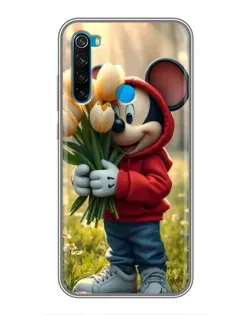 Чехол для Xiaomi Redmi Note 8 с картинкой «Микки с тюльпанами» Чехол для Xiaomi Redmi Note 8 с картинкой «Микки с тюльпанами»