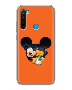 Чехол для Xiaomi Redmi Note 8 с картинкой «Сердце Микки Минни» Чехол для Xiaomi Redmi Note 8 с картинкой «Сердце Микки Минни»