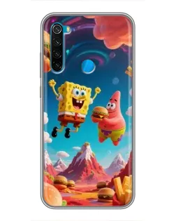 Чехол для Xiaomi Redmi Note 8 с картинкой «Космический фастфуд» Чехол для Xiaomi Redmi Note 8 с картинкой «Космический фастфуд»