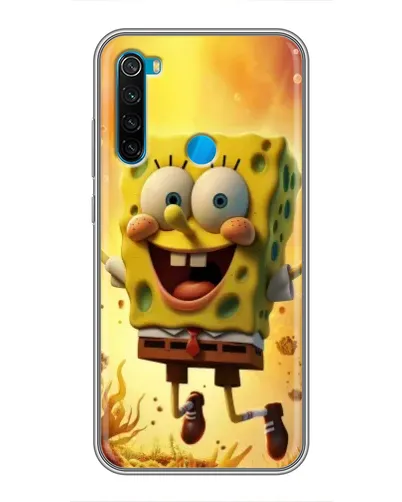 Чехол для Xiaomi Redmi Note 8 с картинкой «Губка Боб прыгает» Чехол для Xiaomi Redmi Note 8 с картинкой «Губка Боб прыгает»
