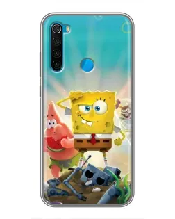 Чехол для Xiaomi Redmi Note 8 с картинкой «Спанч Боб победитель» Чехол для Xiaomi Redmi Note 8 с картинкой «Спанч Боб победитель»