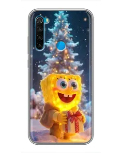 Чехол для Xiaomi Redmi Note 8 с картинкой «Рождественский Спанч Боб» Чехол для Xiaomi Redmi Note 8 с картинкой «Рождественский Спанч Боб»