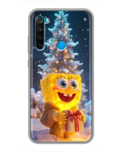 Чехол для Xiaomi Redmi Note 8 с картинкой «Рождественский Спанч Боб» Чехол для Xiaomi Redmi Note 8 с картинкой «Рождественский Спанч Боб»