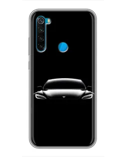 Чохол для Xiaomi Redmi Note 8 з картинкою «Фари Tesla Night»