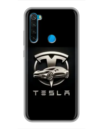 Чохол для Xiaomi Redmi Note 8 з картинкою «Tesla — срібне авто» Чохол для Xiaomi Redmi Note 8 з картинкою «Tesla — срібне авто»