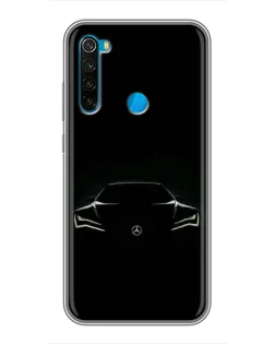 Чехол для Xiaomi Redmi Note 8 с картинкой «Mercedes — силуэт авто» Чехол для Xiaomi Redmi Note 8 с картинкой «Mercedes — силуэт авто»