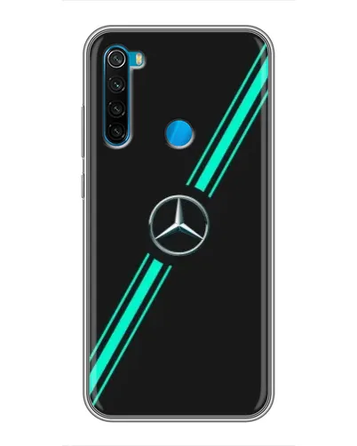 Чехол для Xiaomi Redmi Note 8 с картинкой «Спортивные линии Mercedes» Чехол для Xiaomi Redmi Note 8 с картинкой «Спортивные линии Mercedes»