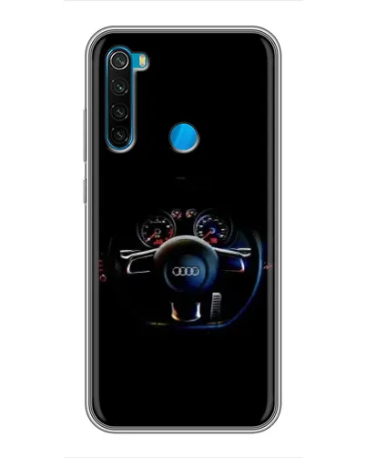 Чохол для Xiaomi Redmi Note 8 з картинкою «Салон Audi — кермо»