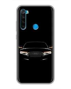 Чохол для Xiaomi Redmi Note 8 з картинкою «Audi — нічний контур»