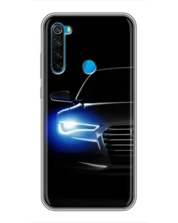Чохол для Xiaomi Redmi Note 8 з картинкою «Неоновий погляд Audi»