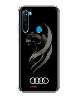 Чохол для Xiaomi Redmi Note 8 з картинкою «Графіка — пантера та Audi»