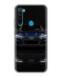 Чохол для Xiaomi Redmi Note 8 з картинкою «Audi — нічне відображення»