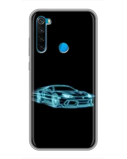 Чохол для Xiaomi Redmi Note 8 з картинкою «Неоновий контур Lamborghini» Чохол для Xiaomi Redmi Note 8 з картинкою «Неоновий контур Lamborghini»