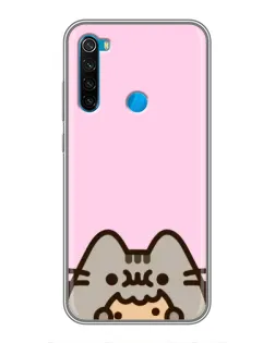 Чехол для Xiaomi Redmi Note 8 с картинкой «Pusheen и печенье» Чехол для Xiaomi Redmi Note 8 с картинкой «Pusheen и печенье»