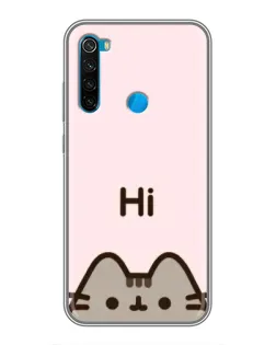 Чехол для Xiaomi Redmi Note 8 с картинкой «Пушин говорит Hi» Чехол для Xiaomi Redmi Note 8 с картинкой «Пушин говорит Hi»