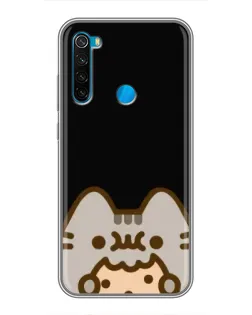 Чохол для Xiaomi Redmi Note 8 з картинкою «Пушин на чорному»