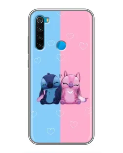 Чохол для Xiaomi Redmi Note 8 з картинкою «Stitch та Angel Love»