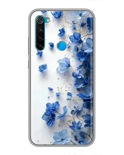Чохол для Xiaomi Redmi Note 8 з картинкою «Блакитний квітковий каскад» Чохол для Xiaomi Redmi Note 8 з картинкою «Блакитний квітковий каскад»