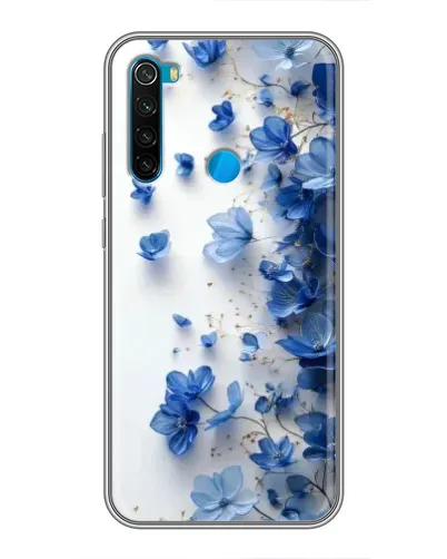 Чохол для Xiaomi Redmi Note 8 з картинкою «Блакитний квітковий каскад»